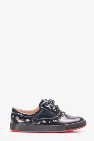 Sneakers per bambini Fatna in vernice blu navy
