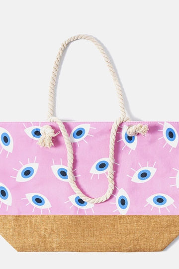 Borsa da spiaggia rosa Elsina 2