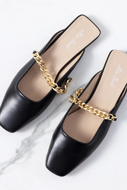 Infradito eleganti nere, „Baras"