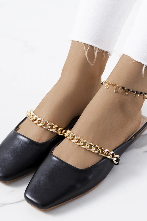 Infradito eleganti nere, „Baras"