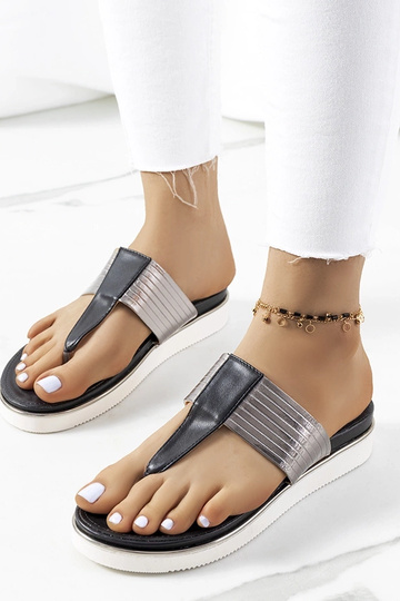 Mules nere metallizzate Murilo