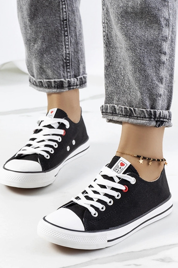 Sneakers classiche nere da donna Kolind