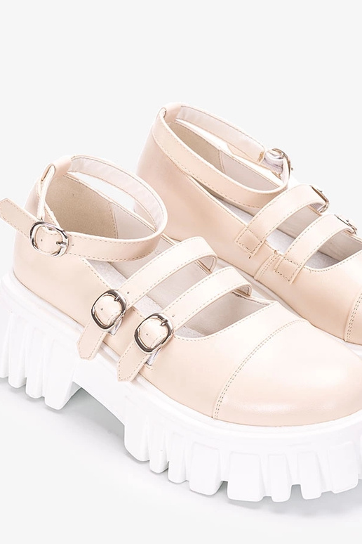 Stivaletti color sabbia su suola di...