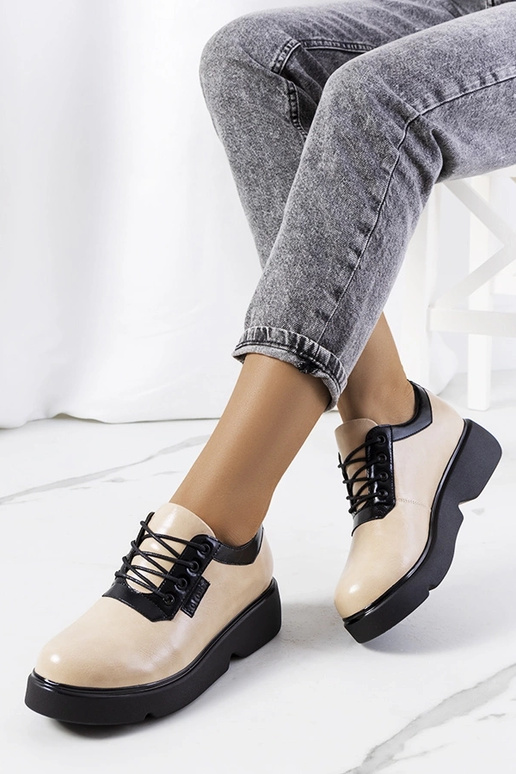 Stivaletti color sabbia, „Parram"