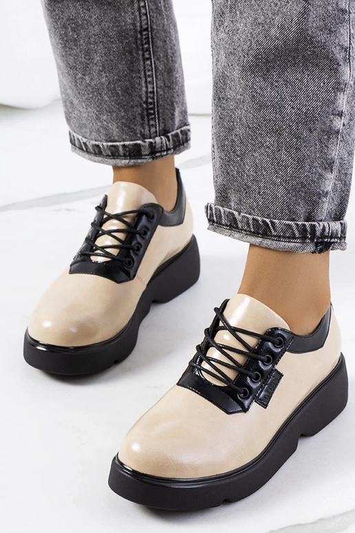 Stivaletti color sabbia, „Parram"