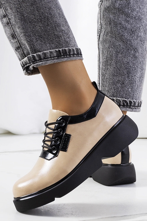 Stivaletti color sabbia, „Parram"