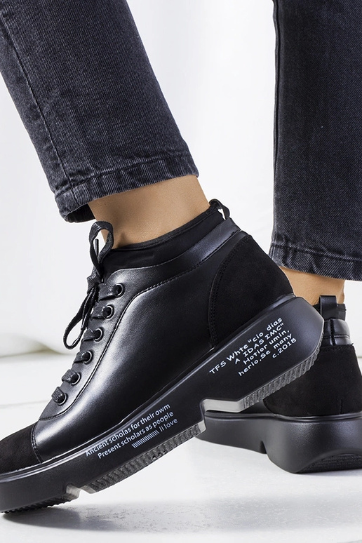 Sneakers nere con suola alta Ambly