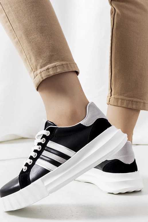 Sneakers nere con plateau Prinsep