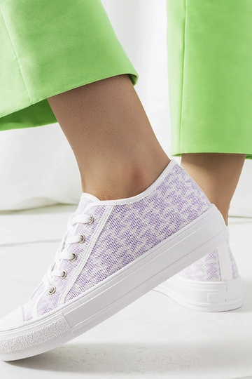 Sneakers con plateau Chelms viola