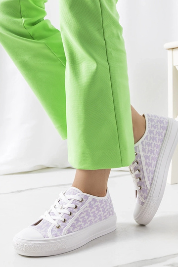 Sneakers con plateau Chelms viola 2