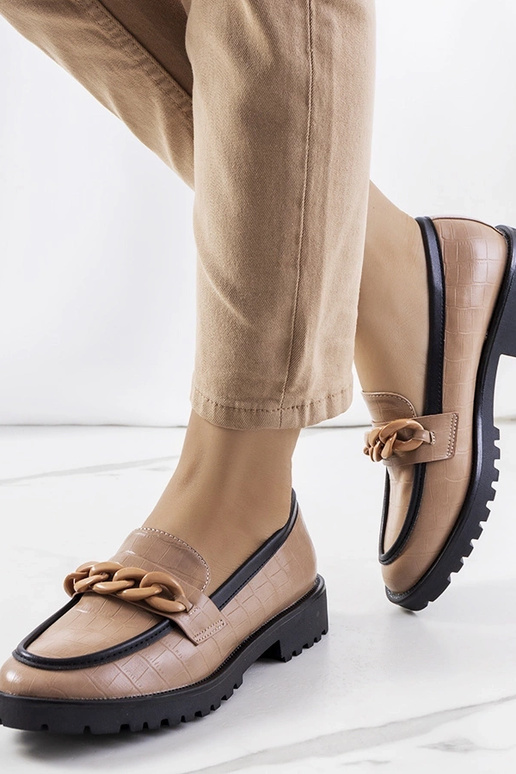 Stivaletti marroni con catena...