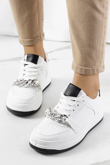 Sneakers bianche con catena Maring 2