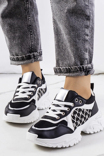 Sneakers da donna Florival nere e bianche