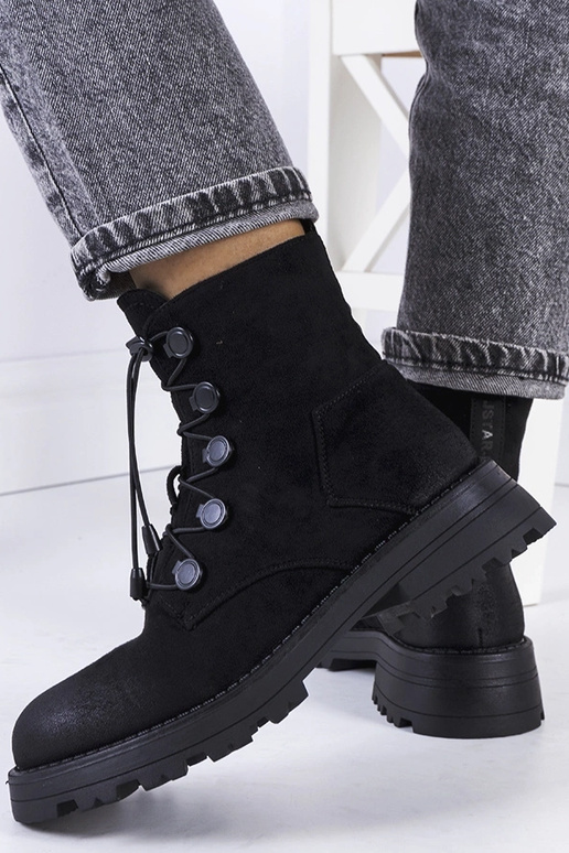 Stivali neri in similpelle...