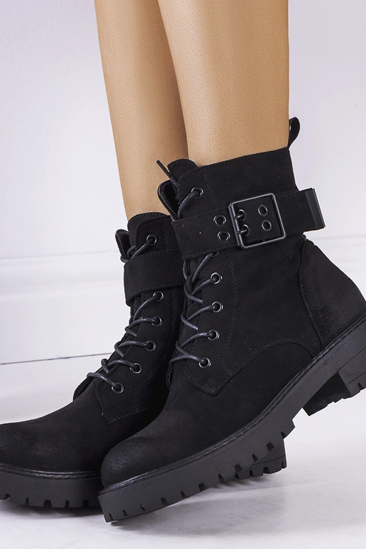 Stivaletti allacciati Tarrin neri da... Stivaletti allacciati Tarrin neri da...