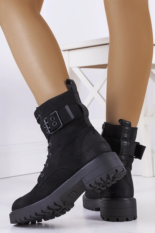 Stivaletti allacciati Tarrin neri da... Stivaletti allacciati Tarrin neri da...