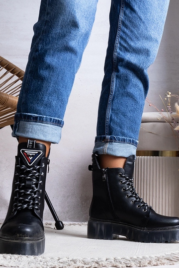 Stivaletti neri in vera... 2