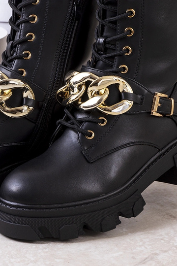 Stivaletti neri con catena... 2