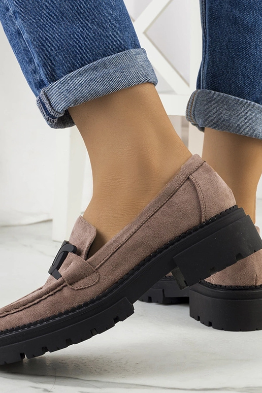 Stivali marroni in similpelle...