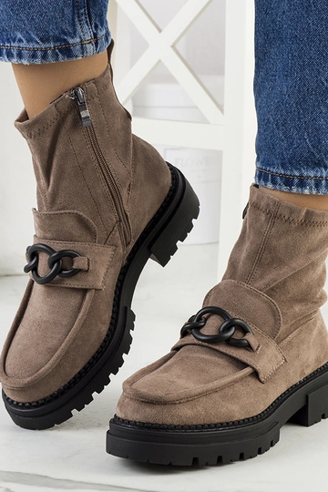 Stivaletti marroni, „Fannia"