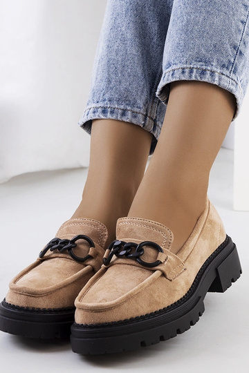 Mocassini color sabbia con... 2