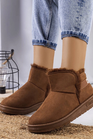 Stivali da neve marroni con...