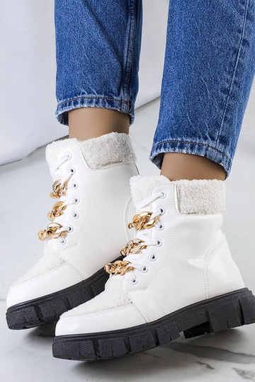 Stivali bianchi con pelle... 2