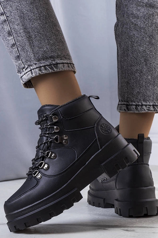 Scarponi invernali neri da trekking,...