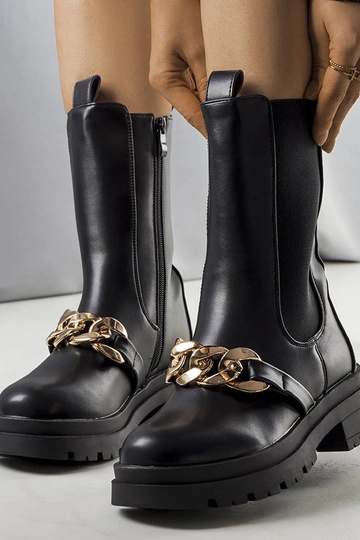 Stivaletti neri isolati Vladim