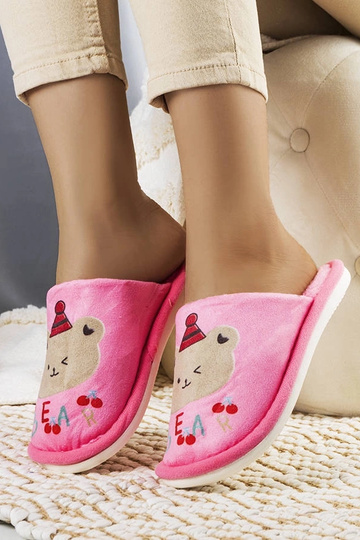 Pantofole morbide rosa scuro Bear 2