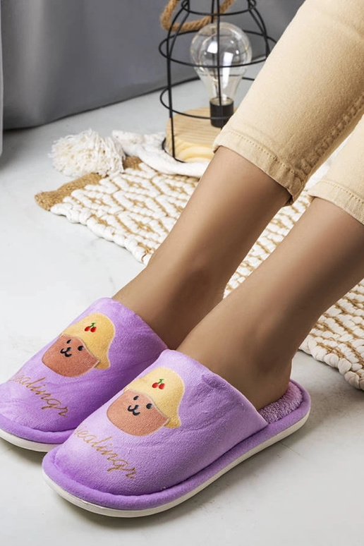 Pantofole morbide viola Diealings