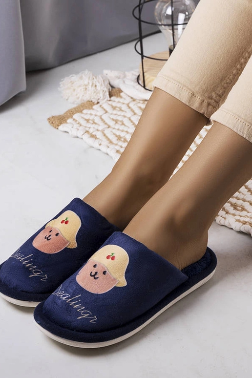 Pantofole morbide blu navy Diealings