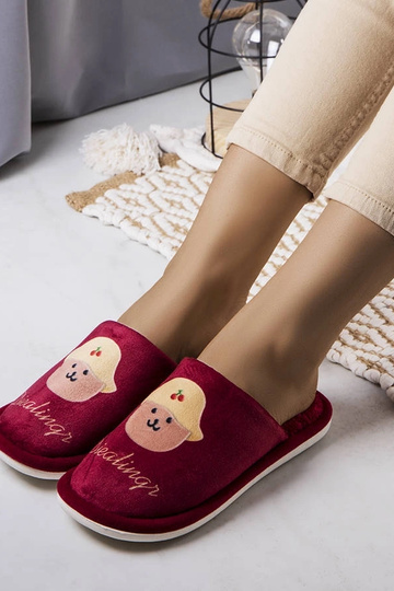 Pantofole rosse morbide Diealings