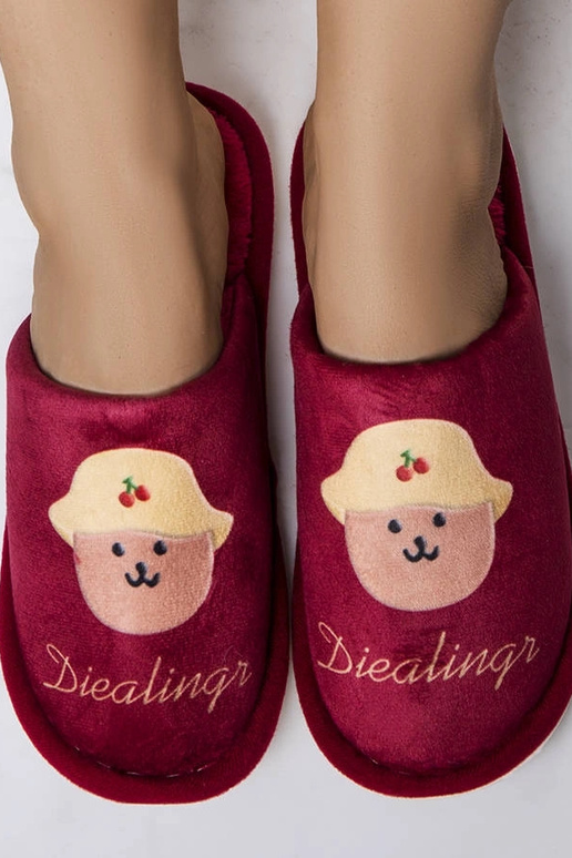 Pantofole rosse morbide Diealings