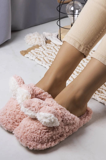 Pantofole morbide rosa coniglio 2