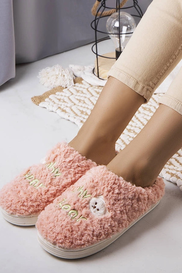 Pantofole morbide rosa Perché Bear 2