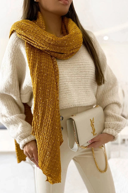 Sciarpa a pois gialli Khalil