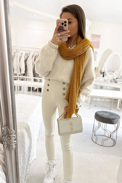 Sciarpa a pois gialli Khalil