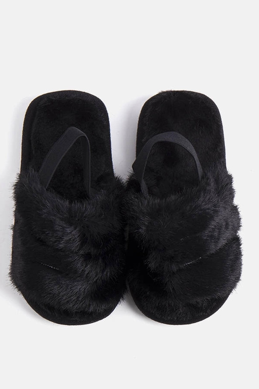 Le pantofole elastiche nere di Leilana