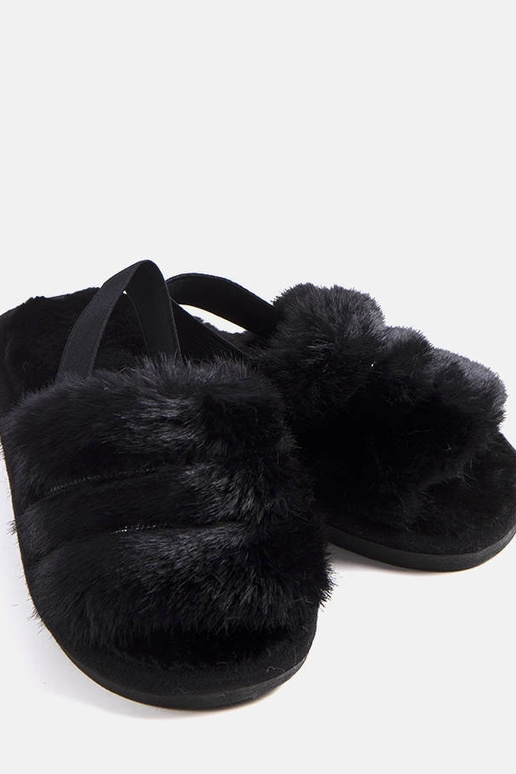 Le pantofole elastiche nere di Leilana