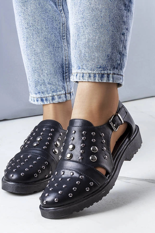 Scarpe nere Eleana con cut-out
