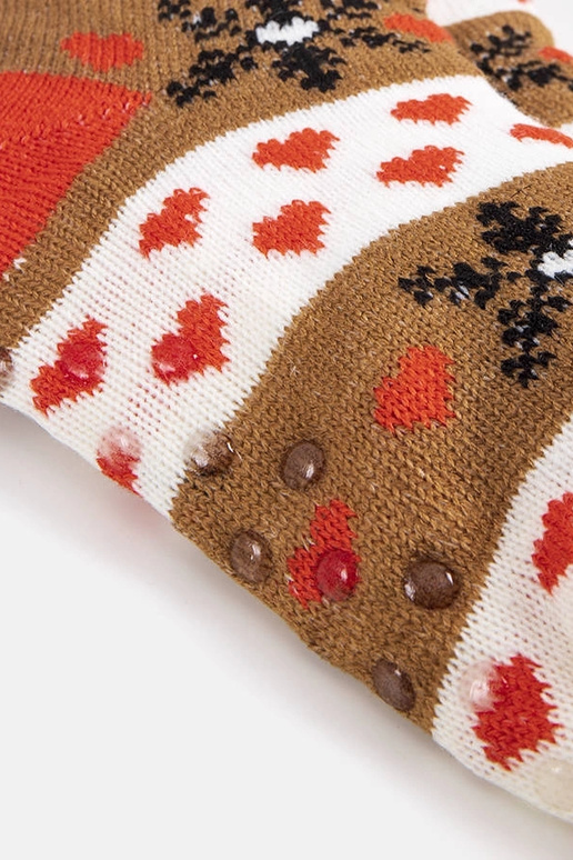 Calzini invernali Grondi marroni e...