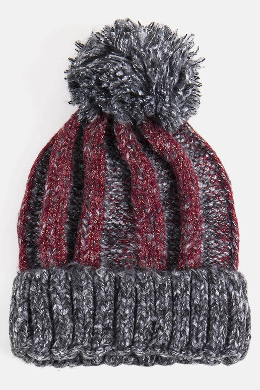 Cappello con pompon Cormil nero