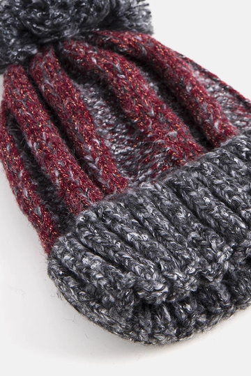 Cappello con pompon Cormil nero 2