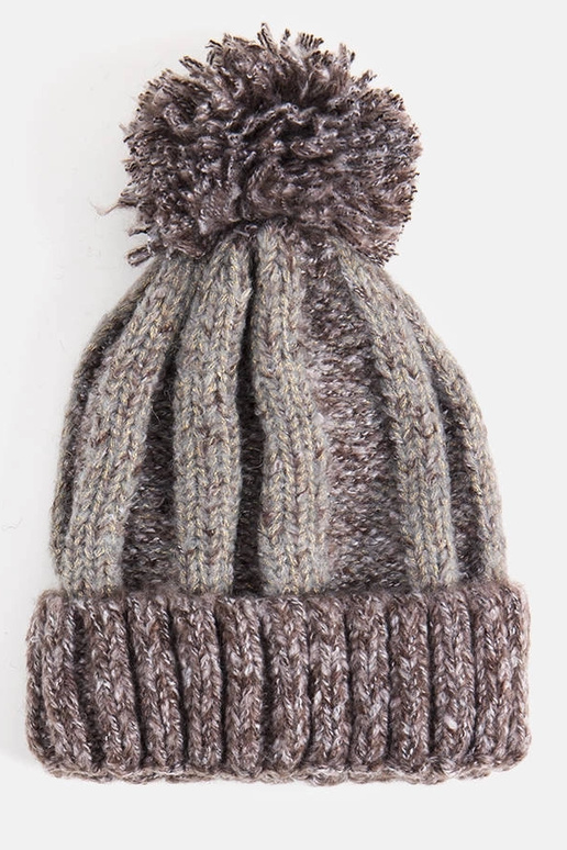 Cappello con pompon Cormil marrone