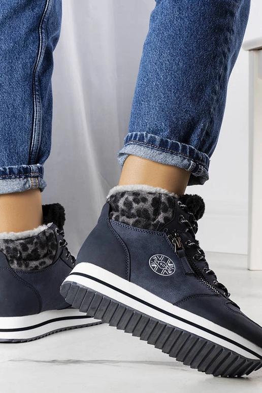 Stivaletti blu scuro,...