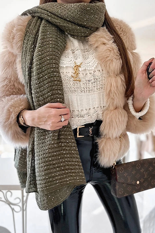 Sciarpa a pois verde Khalil