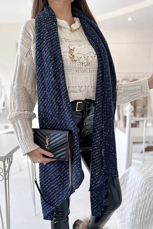 Sciarpa a pois blu navy Khalil Sciarpa a pois blu navy Khalil