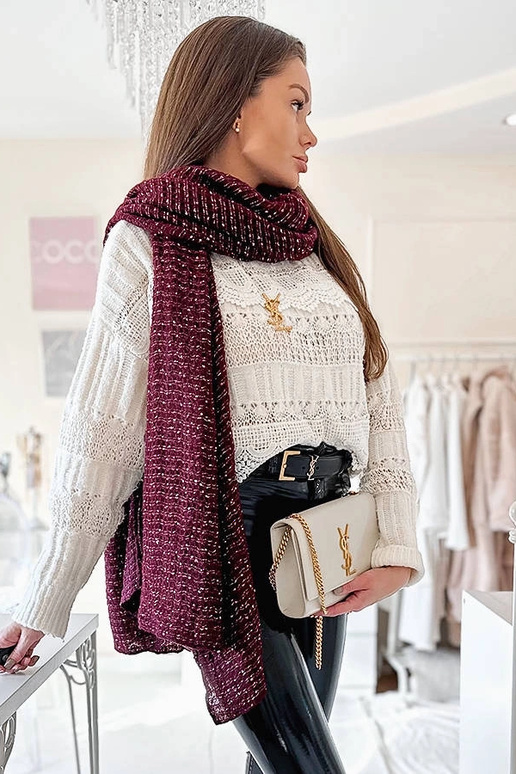 Sciarpa a pois bordeaux Khalil Sciarpa a pois bordeaux Khalil