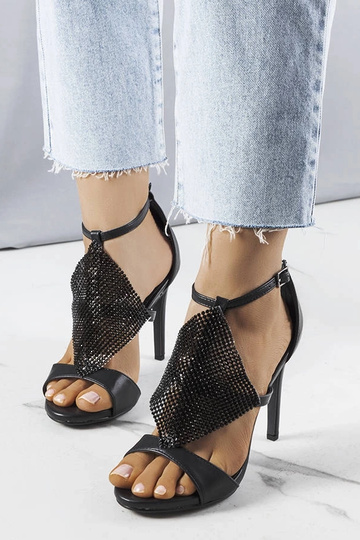 Sandali neri eleganti con...